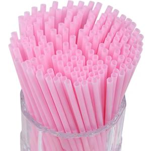 YAOSHENG [500 Count] 5.12 Inch Cocktail Stirrers Pink Straws Coffee Plastic Sip Stir Swizzle Sticks for Coffee,Cocktail,Party,Bar,Kitchen,Cafe