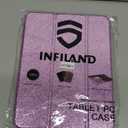 INFILAND for iPad 9th Generation 2021/ iPad 8th Generation 2020/ iPad 7th Generation 2019 Case 10.2 inch, Glitter Cover with Clear Back, Pencil Holder for Kids Girls, Lilac Purple