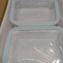 4 x Borosilicate Glass Food Storage Containers with Lids - Airtight, Leakproof, Stackable - Ideal for Food Prep, Meal Planning, Leftovers, Kitchen Organization