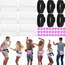 Vinsot 6 Sets Baby Shower Games Bridal Funniest Baby Shower Play, Interactive Shaking Balls for Boy or Girl, Table Tennis Twerk Game (Purple)