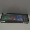 CHONCHOW Wireless Gaming Keyboard and Mouse Combo, Rechargeable 87 Key LED Light Up Keyboard Ergonomic Gaming Mouse, Backlit Wireless Mouse and Keyboard for Xbox PS4 PS4 PC Laptop