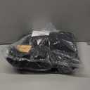 Youhan Women's Faux Fur Vest Coat Sleeveless Jacket (Large, Black)