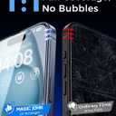 MAGIC JOHN 2 Pack for iPhone 15 Tempered Glass Screen Protector 6.1 inch [Not Max], Auto Dust-Elimination Installation, Bubble Free, Dynamic Island Compatible, HD Clear, Easy Installation