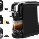 Espresso Machine for Nespresso Capsule, Lavazza Blue & Expert Capsule, Coffee Powder, 19 Bar Pump Pressure Makes Authentic Espresso Coffee, Mini Espresso Coffee Maker with Removable Water Tank.