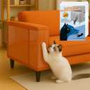 12 Pack Cat Scratch Furniture Protector Anti-Scratch Deterrent Tapes Premium Cat Couch Protector with Strong Stickiness No-Residue for Couch Doors & Walls