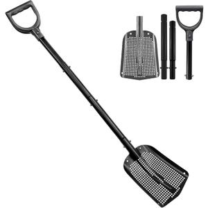 Sifting Shovel, 41" Heavy Duty Aluminum Alloy Sand Sifter, Chicken Poop Scooper, Chicken Coop Scooper for Sand, Suitable for Beach, Chicken Coop, Farm