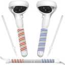 YOGES Handle Attachments Compatible with Oculus Quest 2 Controller Accessories, VR Gorilla Tag Long Arms Dual Extension Grips Compatible with Meta Quest 2 for Beat Saber Supernatural More VR Games (White)