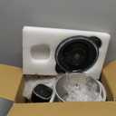 Ganiza Food Processor, 2-Speed Food Chopper Meat Grinder with 8 Cup Stainless Steel & 8 Cup Glass Bowls, Upgraded Button & Smart Overheat Protection Light - Includes Clean Brush, 2 Sets of Blades (Silver)