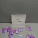 10 Pack 130ft Iridescent Purple Holographic Heart Party Garland Asymmetrical Love Hanging Banners for Valentines Galentines Day, Birthday, Wedding Decorations