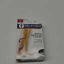 Truform 30-40 mmHg Compression Stockings for Men and Women, Thigh High Length, Dot-Top, Open Toe, Black, X-Large