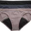 Hanes Women's Comfort, Period Underwear Pack, Light Leaks Period Panties, Light Protection Underwear, 3-Pack (7)