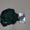 Durable Polyester Lanyards with Safety Clasp & Waterproof Transparent Card Holders Rainbow Mix & Solid Colors (Midnight Green, 12 Pack)