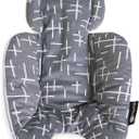 4moms RockaRoo and MamaRoo Infant Insert, Machine Washable, Soft, Plush Fabric, Reversible Design, Dark Grey