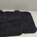 Bathroom Rugs Sets 3 Piece,Bath Mats for Bathroom Non Slip, Thick Chenille Bath Rug,Soft and Absorbent Shaggy Bathroom Mat Set Machine Wash & Quick Dry Durable Carpet for Bath, Kitchen,Dark Gray (16"x24"+20"x32"+U Shape 20"x20")