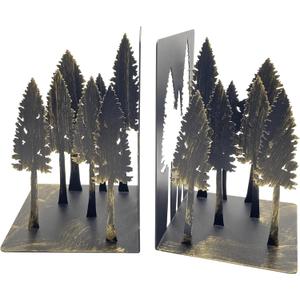Forest Decor - Charming Pine Tree Decor Bookends, Tree Decor Book Ends for Shelves  Ideal for Nature Lovers