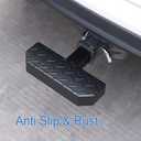 DICMIC Hitch Step Anti Slip and Rust Towing Bumper Guard for Most Car SUV Truck Pickup with Pin Fit 2 Inch Receiver, 11.8 Inch Length, Weight Capacity 500 LBS