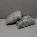 KHOYIME Eucalyptus Garland with White Flowers, 4 Packs 5.9Ft Artificial Silver Dollar Eucalyptus Leaves Plant Fake Greenery Hanging Ivy Vines Faux Wreath for Wedding Arch Party Mantle Table Home Decor