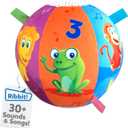 Move2Play, Hilariously Interactive Baby Ball with Music & Sound Effects | First Birthday Gift | Toddler Toy for Boys & Girls | Age 6, 9, 12, 18+ Month | 1, 2+ Year's Old (Baby Ball)