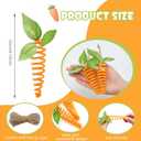 Threehoney 12 Pcs Easter Carrot Garland Decor Easter Carrot Hanging Ornaments Artificial Simulation Carrots Mini Artificial Carrots Spring Garland Decorations for Mantel Table Home Party DIY Crafts