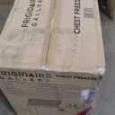 FRIGIDAIRE EFRF7003-BLACK Chest Deep Freezer, 7 Cu. Ft, Black Adjustable Thermostat-Removable Vinyl Coated Wire Basket-Easy Defrost Drain