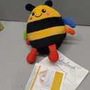 hahaland Musical Tummy Time Bouncing Plush Bee Crawling Toy for 6 Month | Dancing Vibrating & Buzzing Bee Baby Toys 7 8 9 10 11 12 Month Old, Bee Toy Gifts for 1 Year Old Boy & Girl