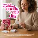 Girl Power Positive Crochet Potato, 1 Handmade Pink Emotional Support Crochet, 50 Affirmation Cards, Valentines Day Gifts, Thoughtful Gifts For Women, Birthday Gifts For Women, Coworker Gifts, Friends