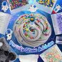 Astronaut Galaxy Slime for Kids, Big Slime Bucket with Clay, Glow in The Dark Slimes Kit for Girls and Boys Ages 8-12, Slimes Party Favors for Birthday Easter, Sensory DIY Toys