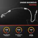 A-Premium Power Steering Pressure Hose Line Assembly Compatible with Jeep Wrangler 2012-2017, Wrangler JK 2018, 3.6L, with O-ring, Pump To Gear/Rack Pinion