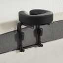 Massage Headrest for Bed, Adjustable Massage Face Cradle at Home, Portable Bed Massage Head Holder, Massage Table Head Rest for Salon Spa, Face Down Pillow After Eye Surgery, Black