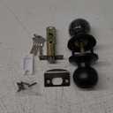 BESTTEN Keyed Entry Door Knob, Entrance Door Lock, Standard Ball, All Metal, Matte Black