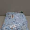 100PCS Spandex Stretch Chair Sashes Bows Elastic Chair Cover Bands Ties with Buckle Slider for Wedding Party Reception Events Universal Ceremony Banquet Decorations(Baby Blue)