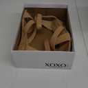 XOXO Women's Alisha Heeled Sandal, TAN, 8.5