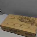 Cat Window Sill Perch with Large Bolster, Easy to Adjust & Assemble Cat Window Seat for Windowsill & Bedside, Pet Hammock Bed for Large Cats and Kittens (Grey, L)