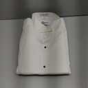 OmegaTux Men's Formal Wing Collar Tuxedo Shirt, 1/4" Pleat Ivory (Size XL, OMTX500-17.5-33)