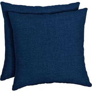 Arden Outdoor Toss Pillow, 2 Pack, 16 x 16, Rain-Proof, Fade Resistant Sapphire Blue Leala