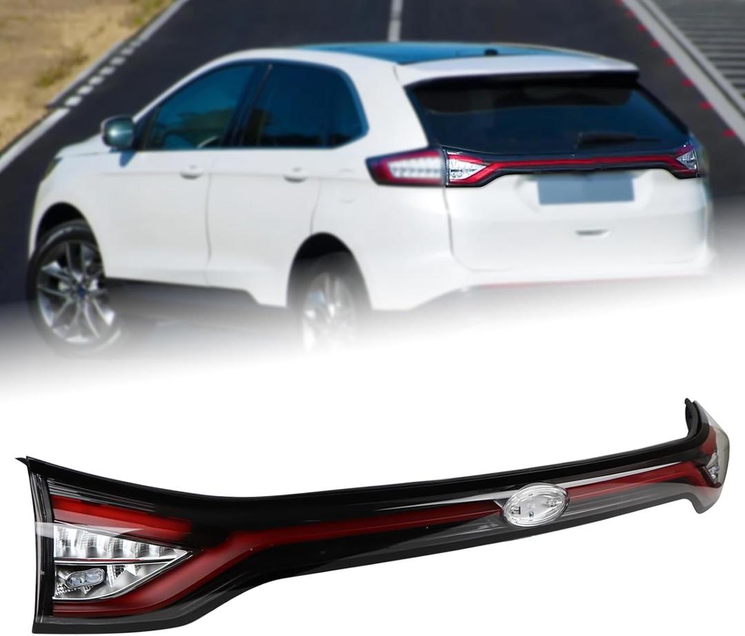 W/O DRL Liftgate Center Tail Light Rear Lamp Assembly Compatible for 2015-2018 Ford Edge SE/SEL