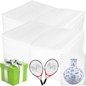 100 Pack 12'' x 16'' Cushion Foam Pouches, Moving Supplies for Dishes, Packing Materials for Dishes & Cups, Glass Packing Paper and Plate Protectors for Moving(300x400x0.5MM)