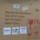 H-Qprobd 3' x 2' Magnetic Whiteboard Large Dry Erase White Board 36"x24" Aluminum Presentation Whiteboard with Long Pen Tray, 6 Markers, 2 Erasers &12 Magnets