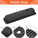 Black Valve Covers Short Style Finned Compatible with Small Block Chevy Retro Vortec 5.0 5.7 350