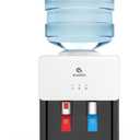 Avalon Premium Hot/Cold Top Loading Countertop Water Cooler Dispenser With Child Safety Lock. UL Listed- White