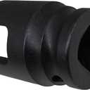 1/2-Inch Drive Multi-Purpose Lineman Socket, Fits 3/4" 4-Point Square Nuts, with 9/16" Slot for Eye Bolt/J-hooks/Hot-line Clamps/Grounding-Clamps, Heat Treated Cr-V Alloy Steel