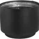 6 Inch Double Wall Stove Top Connecting Adapter for DVL 6DVL-AD Stove Collar Adapter,Black