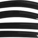 Window Visors Compatible with 2008-2014 Subaru Impreza WRX STI, Smoke Tinted Semi-Transparent Acrylic Sun Rain Deflector 4PC by IKON MOTORSPORTS, 2009 2010 2011 2012 2013