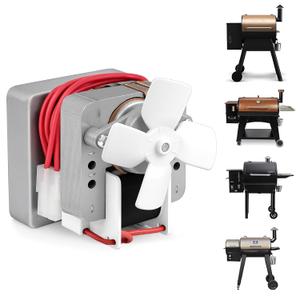 Upgraded 2.0 RPM Auger Motor Replacement Parts for Traeger, Pit Boss Wood Pellet Grills & Camp Chef Smokers, Oklahoma Joe's & Cuisinart WoodCreek Pellet Grill, Barbecue Auger Motor, 120V 60Hz 2 Pole