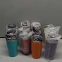 Dongni 20oz Tumbler Bulk Stainless Steel Vacuum Insulated Tumblers with Lid Double Wall Travel Mug Powder Coated Coffee Cup, Suitable for Ice Drinks and Hot BeverageMix 12 pack