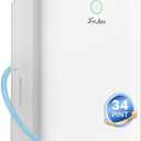 34Pint Dehumidifiers for Home, 40dB Quiet Dehumidifier for Bedroom, Bathroom