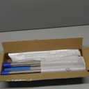 Pizza Oven Brush with Scraper and 4 Sections Detachable Long Rod and Scraper-Oven Brush for Removing Deep Burned-On Residue | Ideal for Pizza Shelf & Large Grills and Pizza Oven Accessories