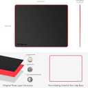 Mouse Pad, Resin Hard Surface Mouse Mat Polymer Silicone Bottom Gaming Mousepad No Smell Waterproof for Games, Office 30 x 24 cm (11.8 x 9.5in)