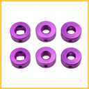 2pcs Purple Universal Aluminum Alloy Car Auto Door Window Handle Cranks Winder Auto Replacement Parts