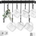 AJART Coffee Bar Decor Mug Holder: 17" Coffee Cup Rack for Home Kitchen Office Dining Room Cafe Bar (Black)